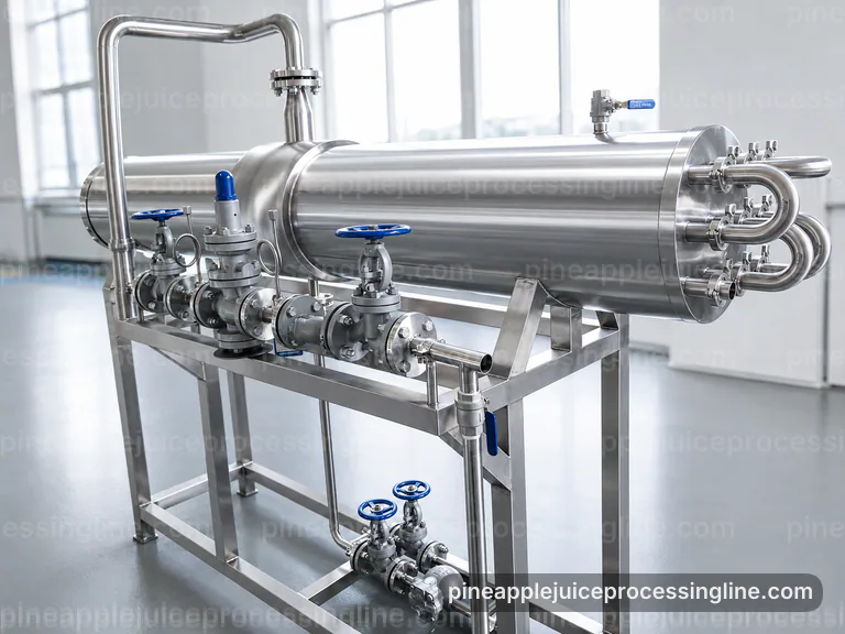 Industrial Pineapple Juice Processing Line: Buying Considerations Interface industrial pineapple juice processing line, buying considerations: pressing with coarse fiber separation section connection view
