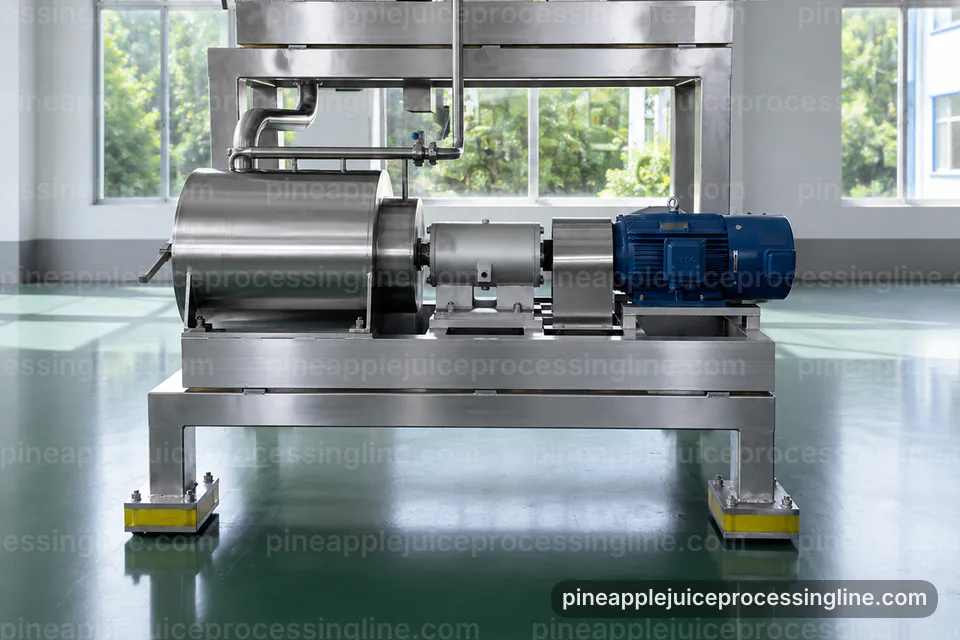 Industrial Pineapple Juice Processing Line: Installation And Maintenance Operating Stage industrial pineapple juice processing line, installation and maintenance: pineapple crusher press operating stage