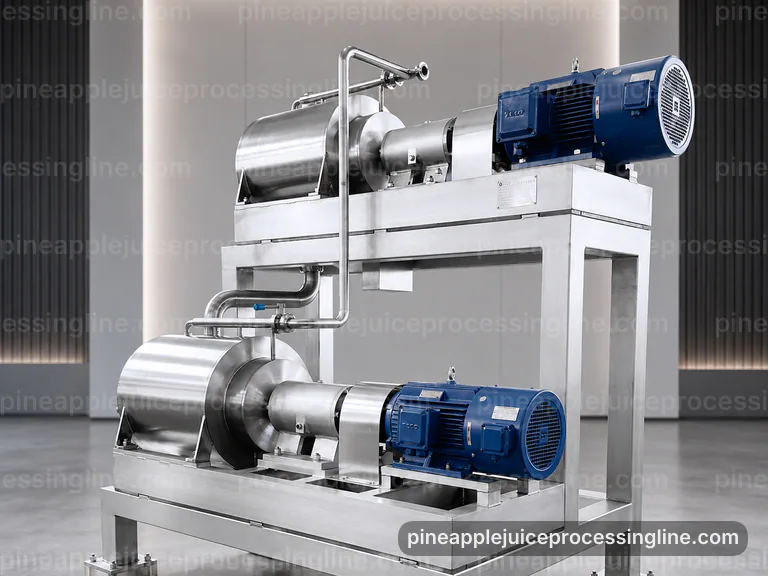 Industrial Pineapple Juice Processing Line: Proposal Requirements Interface industrial pineapple juice processing line, proposal requirements: pineapple crusher press connection view