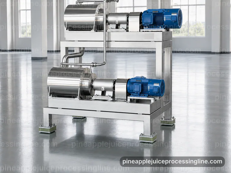 Industrial Pineapple Juice Processing Line: Performance Troubleshooting Interface industrial pineapple juice processing line, performance troubleshooting: pineapple crusher press connection view