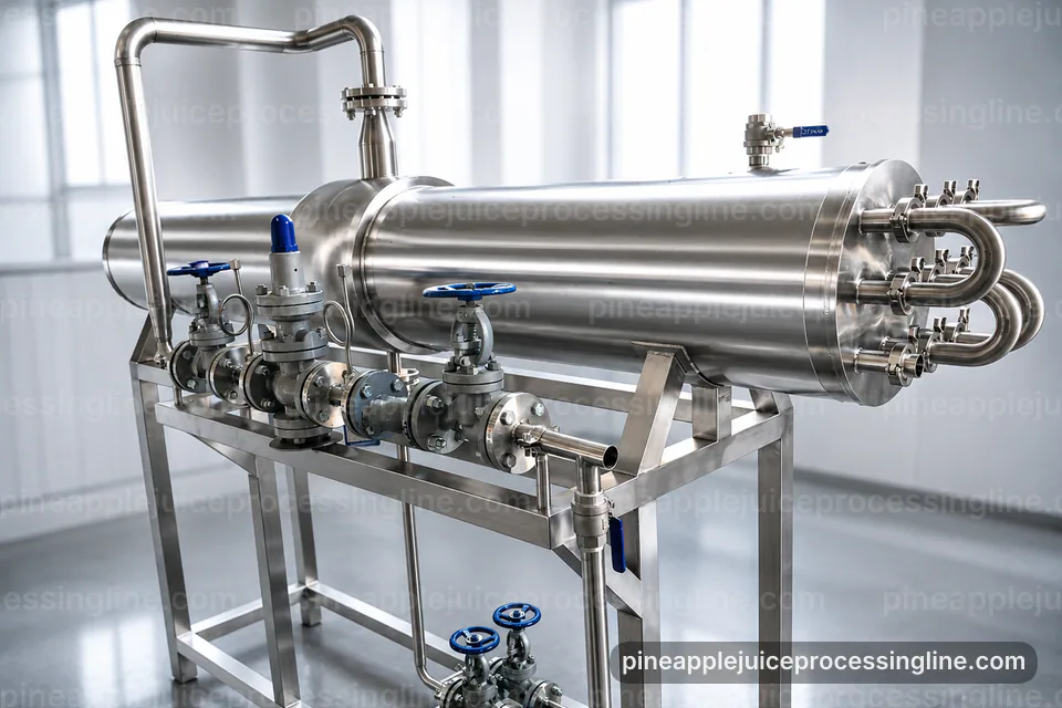 Industrial Pineapple Juice Processing Line: Performance Troubleshooting Operating Stage industrial pineapple juice processing line, performance troubleshooting: pressing with coarse fiber separation section operating stage