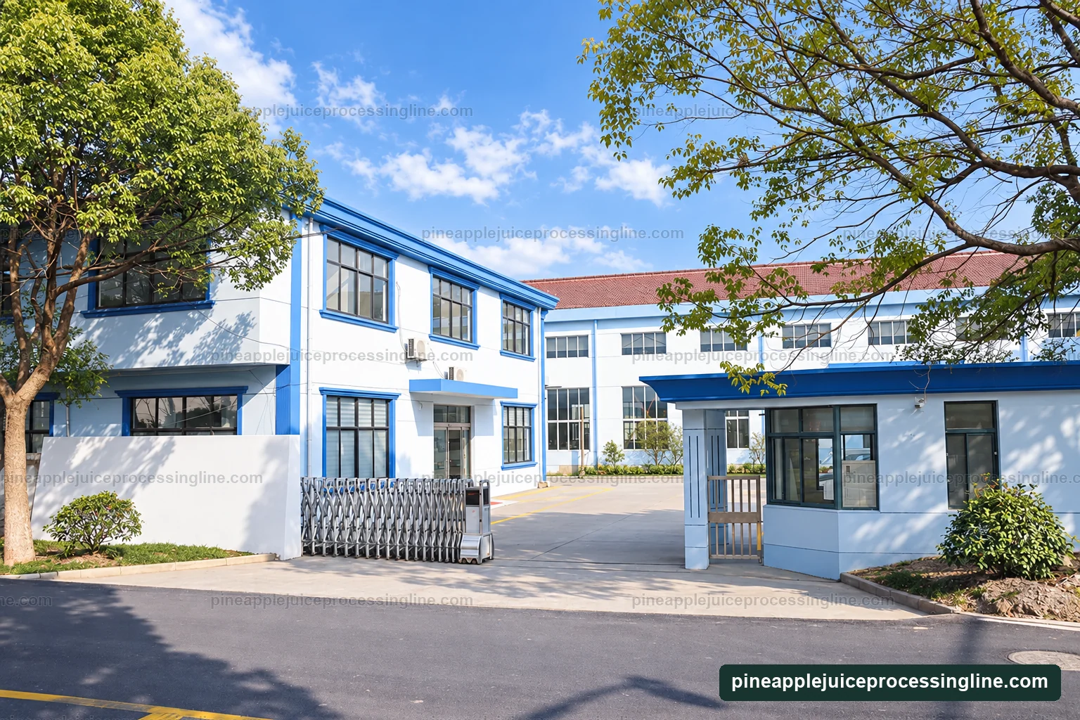 Entrance to an industrial equipment manufacturing facility